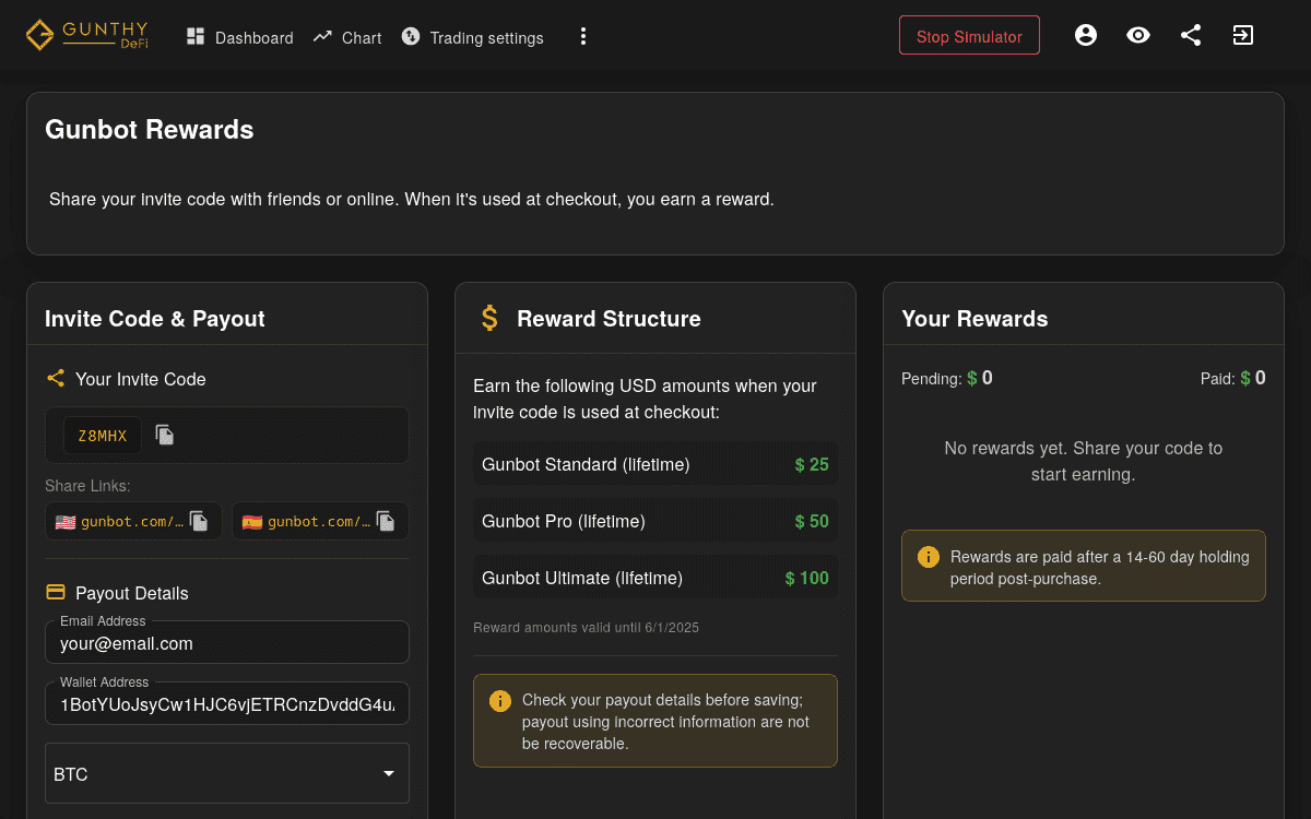 Symbol image rewards dashboard